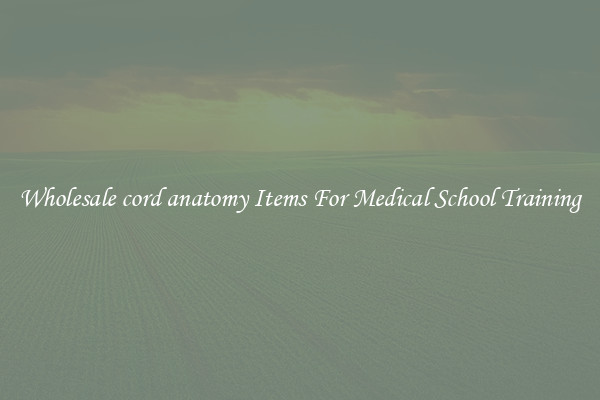 Wholesale cord anatomy Items For Medical School Training