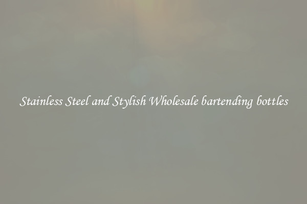 Stainless Steel and Stylish Wholesale bartending bottles
