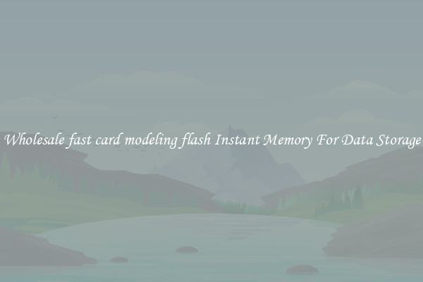 Wholesale fast card modeling flash Instant Memory For Data Storage
