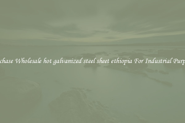 Purchase Wholesale hot galvanized steel sheet ethiopia For Industrial Purposes