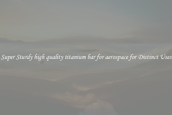 Super Sturdy high quality titanium bar for aerospace for Distinct Uses