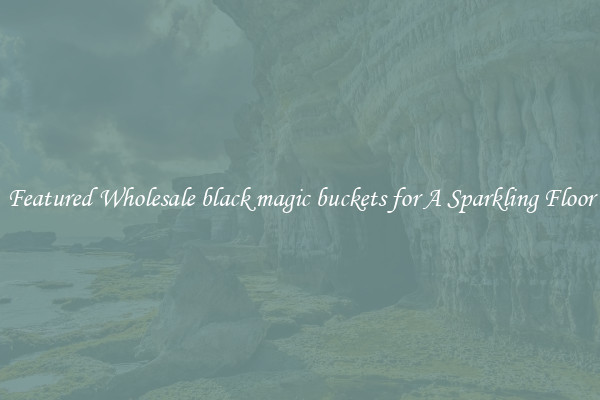 Featured Wholesale black magic buckets for A Sparkling Floor