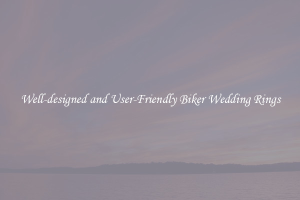 Well-designed and User-Friendly Biker Wedding Rings