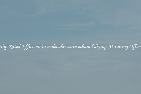 Top Rated Efficient 4a molecular sieve ethanol drying At Luring Offers